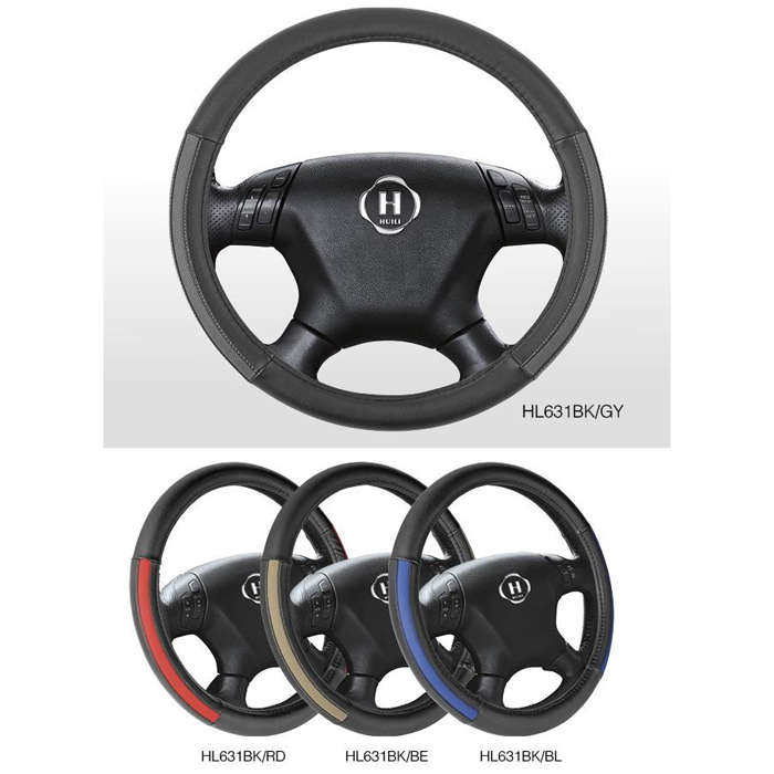 Novelty Design PU Car Steering Wheel Cover With Blue,Gray,Beige And Red